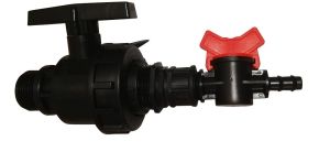 1" hane med udtag og udblæser studs